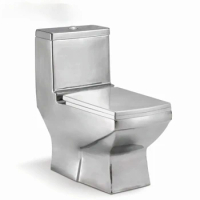 Nordic Style One Piece Closestool Silver toilet creative personality art bar water closet super swirl color WC