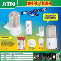 Lampu Tidur Mini LED GALON ATN 829 Cahaya Putih