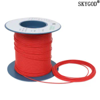 1M Red PTFE Tube For 3D Printer Parts Pipe ID 0.5 1 2 2.5 3 4 5 6 7 8 10 12 14 16 18 20 mm F46 Insulated Hose Rigid Pipe 600V