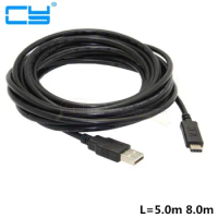5m/16FT 8m USB-C 3.1 Type C USB-C type-c to USB 2.0 Male Data charging Long Cable for Mate9 P9 &amp; Tablet PC &amp; Mobile Phone