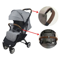 อุปกรณ์เสริมรถเข็นเด็กทารกสำหรับทารก Yoya พลัสเรือท้องแบนที่เท้าแขนจับครอบคลุม Pu ป้องกันที่ครอบคลุมกรณีสำหรับ Wheelchairs1.3