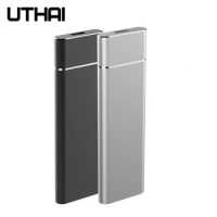 UTHAI T24 USB3.1 Type C to M.2 NGFF SSD Enclosure M2 to USBC Mobile Hard Disk Box HDD Case For 2230/2242/2260/2280 M2 With Cable