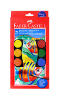德國 Faber-Castell 輝柏 125021 粉餅水彩 (21色)