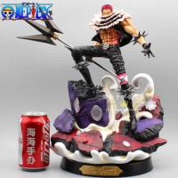 37cm Anime Figure One Piece King Of Artist Charlotte Katakuri Pvc Model Doll Action Figure For Gift Toys Collectible Model Toy
