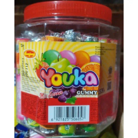 YOUKA GUMMY ROLL MIX FLAVORS FREE TOPLES ISI 30 X 16GR