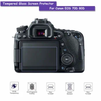9H Hardness Premium Tempered Real Glass LCD Screen Protector Shield Film For Digital Canon EOS 750D 760D 70D Accessories