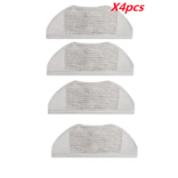 4X Microfiber Cloths For Tefal Rowent X-plorer Series 95 Rg7975wh Rg7987 Robotic Vacuum Cleaner Mop Cloth Mopping Cloths Sweeper