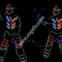 Free shipping Neon light suit / EL Wire clothing / LED dance costume / LED Suits Robot