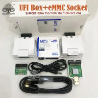 UFI BOX + eMMC Socket SupportBGA 153/169/162/186/221 254