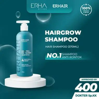 ERHA ERHAIR Hairgrow Shampoo 370 ml - Shampo Penumbuh Rambut Rontok Ekstrak Ginseng / Teruji Klinis
