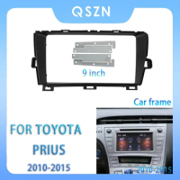 For Toyota Prius 2010-2015 9 Inch Car Radio Fascia Android MP5 Player Panel Casing Frame 2Din Head Unit Stereo Dash Cover