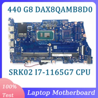 Mainboard DAX8QAMB8D0 For HP Probook 440 G8 450 G8 Laptop Motherboard With SRK02 I7-1165G7 CPU 100% Fully Tested Working Well