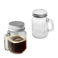 with Lid Mini Empty Jam Honey Jar Vodka Spirits Storage Leakproof Coffee Milk Juice Bottle Sealed 120ml Storage Glass Bottle
