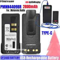 PMNN4409BR USB Rechargeable Battery for Motorola XIR P8668 P6600i GP328D XPR3300 XPR3500 XPR7350 APX 1000 DP4401 Two Way Radios