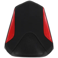 Motorcycle Rear Passenger Solo Seat Cowl Cushion Pad Synthetic Leather for Honda CBR500R CBR 500R 2019-2022(Red)