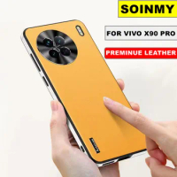 Hot Fashion Cover For Vivo X90 Pro Plus + Soft PU Leather Case TPU Bumper Cover For Vivo X90 X80 Pro Full Lens Protection Fundas