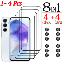 Tempered Glass For Samsung A55 Screen Protector &amp; Camera Lens Film Samsung Galaxy A55 A54 A35 Front Glass A15 A25 A14 A24 A34