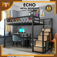 [Lembah Klang SAHAJA] MFurniture: Pricorn Collection Loft Bed/ Bunk Bed/ Metal Bed Frame/ Katil Besi