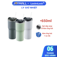 Ly Giữ Nhiệt LocknLock Metro Drive LHC4277S 650ml Kèm Ống Hút, Cọ Rửa - Hàng Chính Hãng,Thiết Kế Nắp