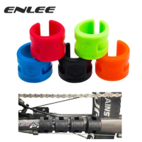 Enlee 4pcs/Set Bicycle Protective Gear Road Mountain Bike Frame Collision Rubber Protection Ring Guard Chain Protector Stickers