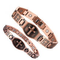 Custom Wholesale price copper bracelets for arthritis magnetic copper magnetic bracelet benefits magnetic solid copper bracelet