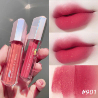 Pengilat Bibir Lumpur Baldu Matte, Mudah Diwarnakan, Permukaan Pusam, Cerah, Sesuai untuk Pelajar, G