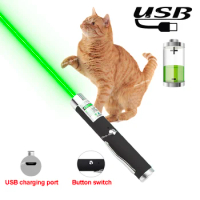 711-USB Charging Green Laser Pointer Powerful High Power Laser Pointer Purple Red Dot 532NM Continuous Line Hunting Laser Device
