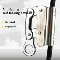 Heavy Duty Carabiner Lock Alloy Steel Self-locking Rope Grab Locks Mountain Climbing Anti-fall Outdoor Working
