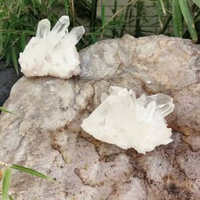 天然水晶水晶簇擺件水晶原石消磁觀賞晶簇風水桌面工藝品批發