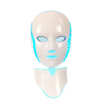 7 Color Led Mask With Neck Beauty Machine Photon Skin Rejuvenation Instrument Tools
