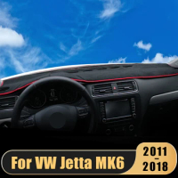 For Volkswagen VW Jetta MK6 2011-2015 2016 2017 2018 Car Dashboard Cover Avoid Light Mat Instrument Carpet Interior Accessories
