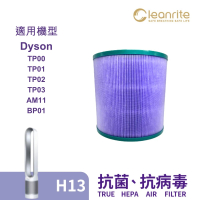 【Cleanrite 淨芯】適用Dyson TP00 01 02 03 HEPA H13 活性碳 過濾 空氣清淨機 濾網 濾芯(濾心)