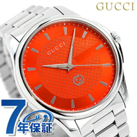 古馳 GUCCI G Timeless 石英表 手錶 男錶 男用 GUCCI YA126370 Orange 瑞士製造