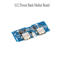 G12 Power Bank Mother Board Adjustable Regulated Power Supply Module Step-Up DC-DC Circuit Board 2A Dual USB Output 1A Input