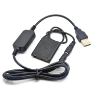 EN-EL10 Dummy Battery EP-62D DC Coupler + 5V USB Cable Adapter For Nikon Coolpix S200 S500 S600 S700