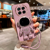 Astronaut Case For Realme GT5 Pro GT 5 GT3 Neo 5 SE 6D Electroplated Soft Silicone Phone Case For Realme GT5 5Pro Funda shell