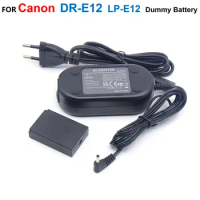 DR-E12 DC Coupler LP-E12 Dummy Battery+ACK-E12 AC Power Adapter Charger CA-PS700 For Canon EOS-M EOS-M2 EOS M10 M50 M100 Camera