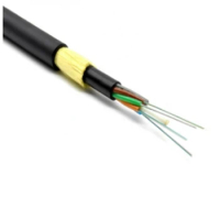 Aerial 12 48 96 144 Core Communication Cable de fibra optica adss cable 24 core G652D Fiber Optic Cable