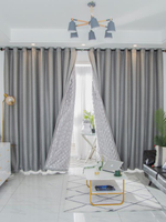 專業隔音窗簾超強馬路吸音噪音客廳臥室純色加厚擋風保暖全遮光布