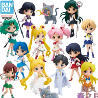 Bandai Figuarts Qposket Sailor Moon Cosmos Tsukino Usagi Eternal Sailor Moon Anime Action Figures Model Collection Toy Gift