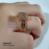 Cicin Wanita CNG137 Kotak Mewah Elegan Cocok untuk Pesta Bisa untuk Sehari hari Warna Gold dan Silve