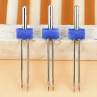 重機家用臺式縫紉機機針配件電動多功能雙針2毫米3mm4MM雙線機針