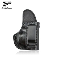 Gun&amp;Flower Walther PPK Concealment Quick Draw Leather Pouch Case IWB Holster Carry Gun Holster
