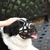Dog Muzzle for Large Medium Small Dogs, Pet Basket Muzzles, Adjustable Dog muzzles for Grooming, Drinkable Sturdy Cage Muzzle