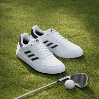 【adidas 愛迪達】RETROCROSS 24 高爾夫球鞋(IG3277 男款運動鞋 高爾夫休閒鞋 白x黑)