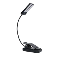 Double-Headed Rechargeable Clip-On Music Stand Light Lightweight Eye Care Book Light