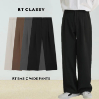 💥miễn phí vận chuyển💥Quần Tây Nam Ống Rộng Cạp Cao Hàn Quốc / RT CLASSY BASIC WIDE PANTS