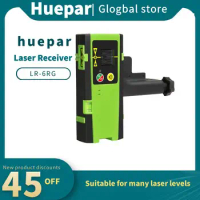 Huepar Laser Receiver for Laser Level Green Laser and Red Beam Detector for Pulsing Line Lasers
