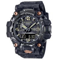 CASIO 卡西歐  G-SHOCK MUDMASTER系列 太陽能 防塵泥 三重傳感器 灰黑 GWG-2000CR-1A_54.4mm