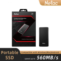 Netac Portable SSD 560mb/s USB 3.2 Gen2 Solid State Drive 2tb 1tb 500gb 250gb External Hard Disk for PC Laptop PS4